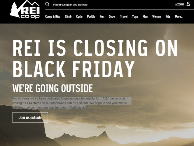 REI opt Outside Cause Marketing